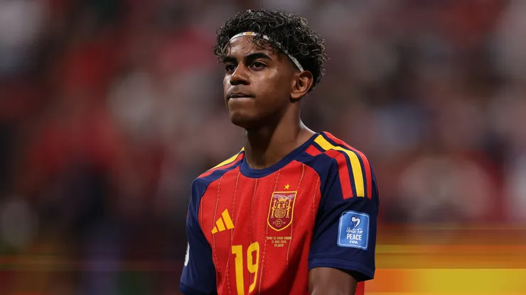 Lamine Yamal #19 of Spain.