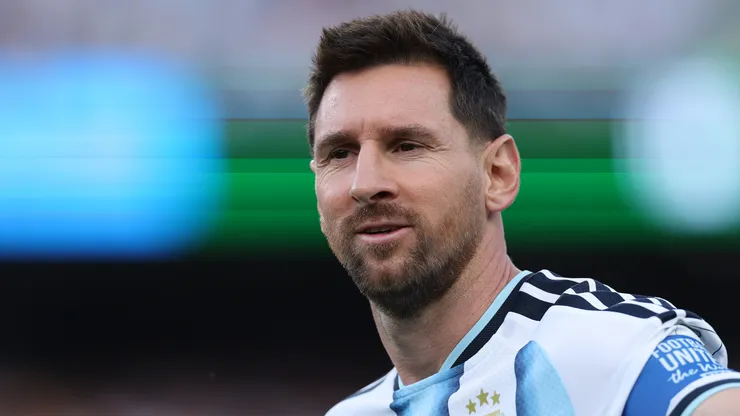 Lionel Messi #10 of Argentina.