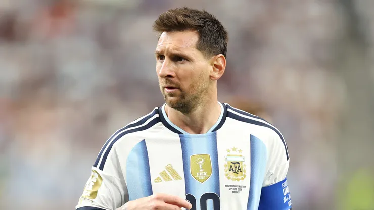 Lionel Messi #10 of Argentina.