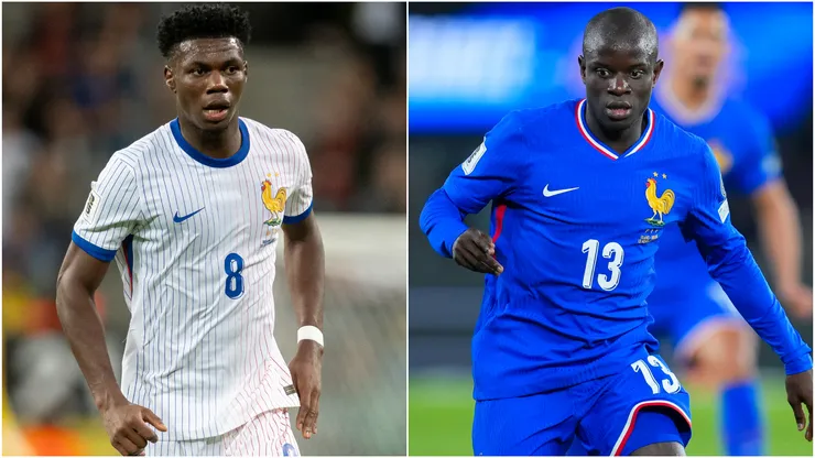 Aurelien Tchouameni (left) and N'Golo Kante (right)