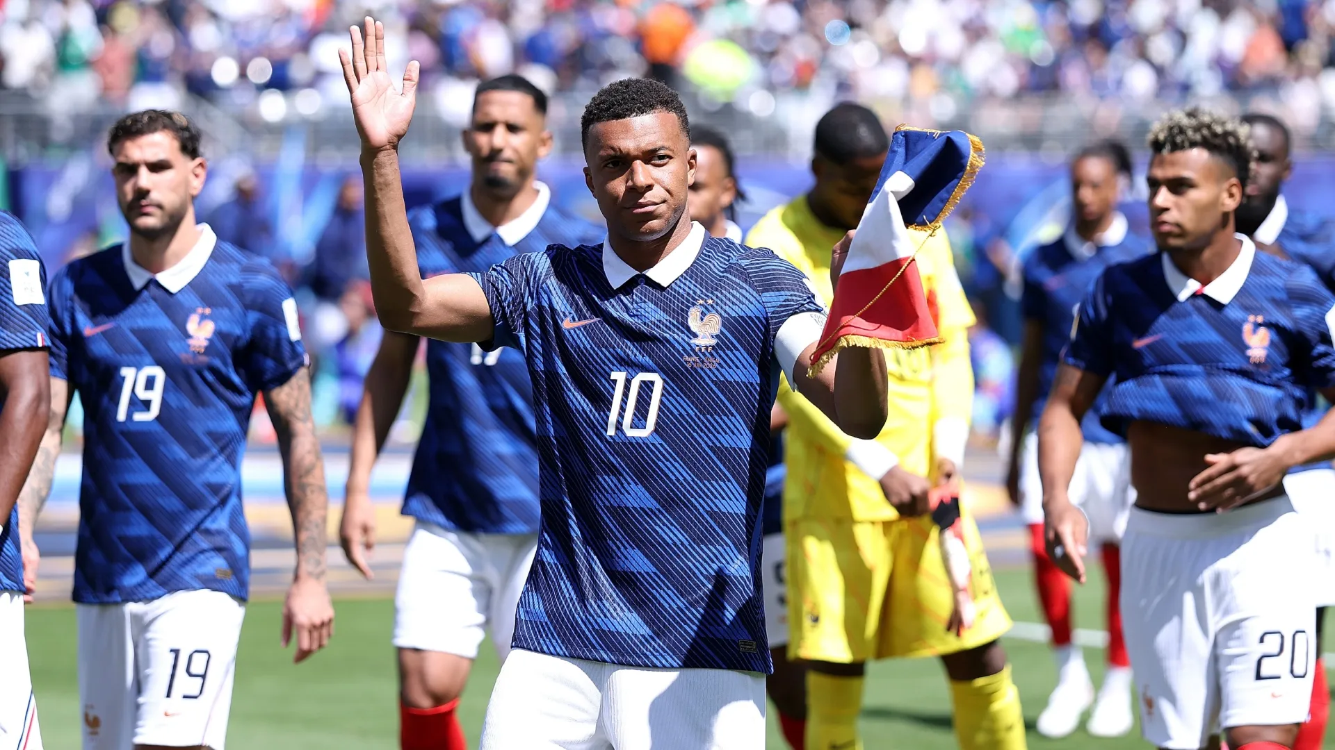 Kylian Mbappe #10 of France.