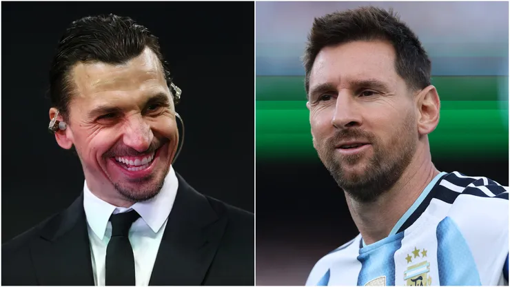 Zlatan Ibrahimovic (left) and Lionel Messi (right)