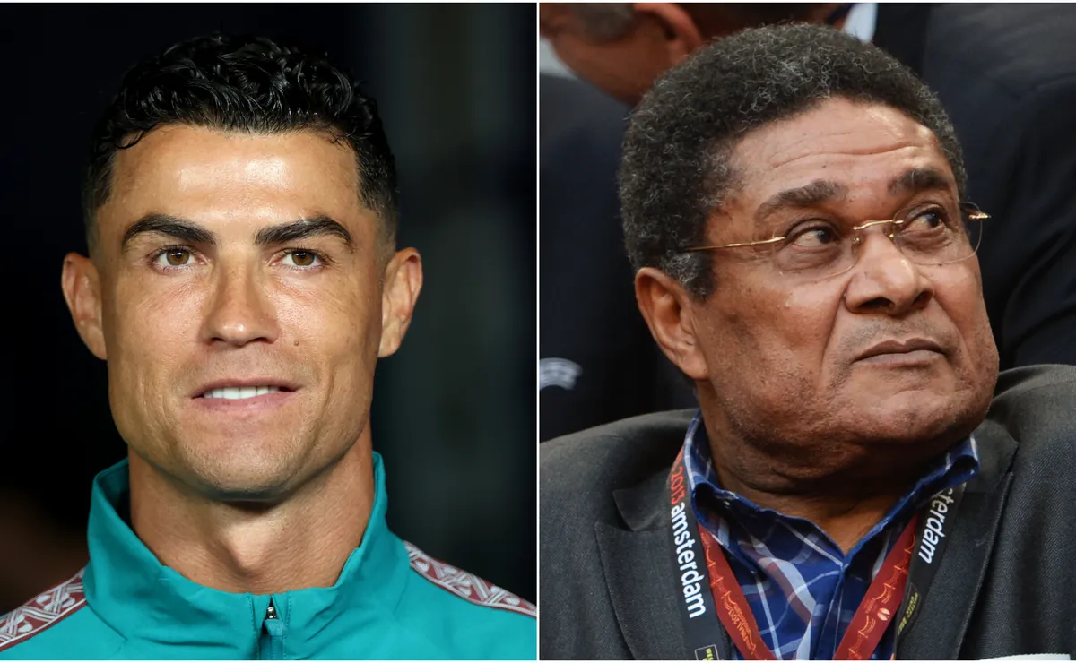 حطم كريستيانو رونالدو الرقم القياسي الأسطوري لكأس العالم في البرتغال والذي احتفظ به أوزيبيو منذ ما يقرب من 60 عامًا حطم كريستيانو رونالدو الرقم القياسي الأسطوري لكأس العالم في البرتغال والذي احتفظ به أوزيبيو منذ ما يقرب من 60 عامًا