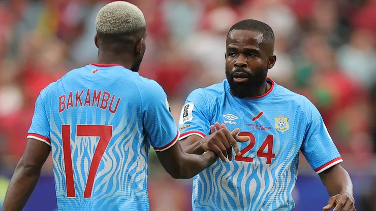 Cedric Bakambu #17 and Gedeon Kalulu #24 of Congo DR.