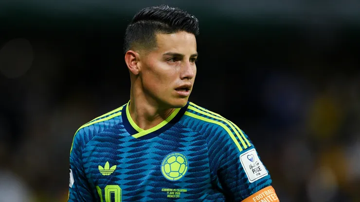 James Rodriguez #10 of Colombia.