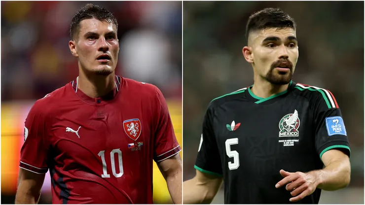 Patrik Schick of Czech Republic and Joahn Vasquez of Mexico.