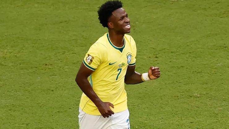 Vinicius scored in the first half