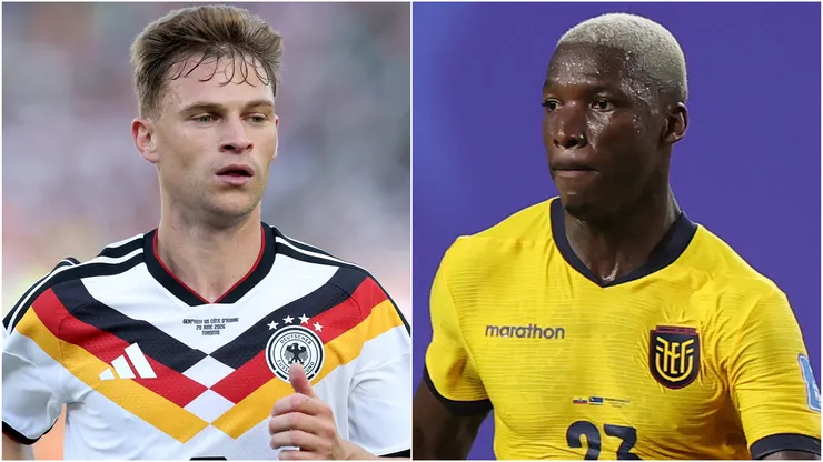 Joshua Kimmich #6 of Germany and Moises Caicedo #23 of Ecuador.