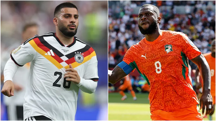 Deniz Undav of Germany and Franck Kessie of Ivory Coast.