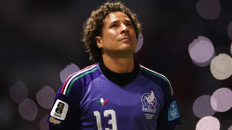 Guillermo Ochoa #13 of Mexico looks on
