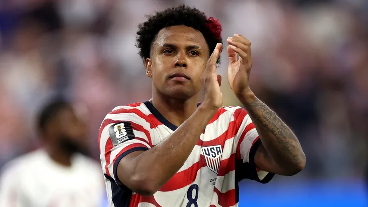 Weston McKennie #8 of the United States.