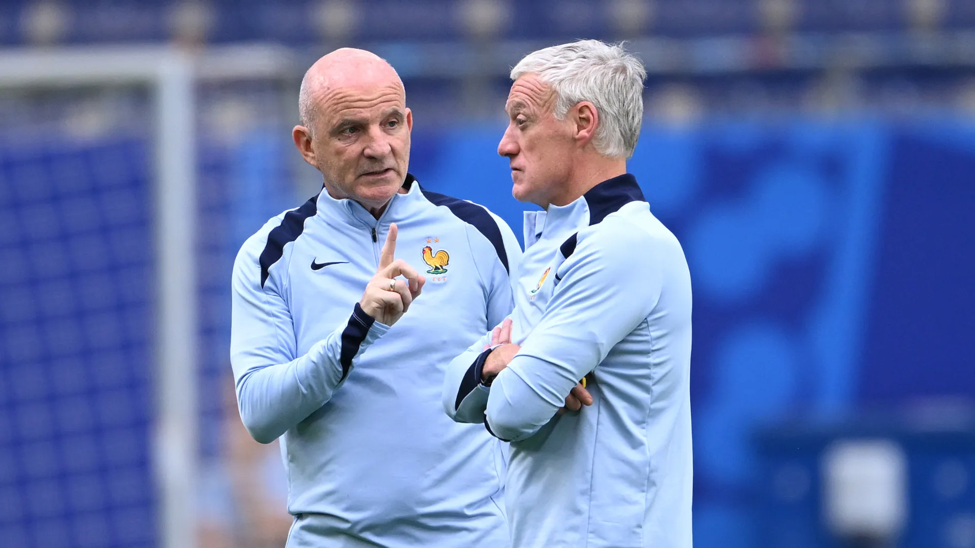 Gy Stéphan (L) and Didier Deschamps (Getty Images).
