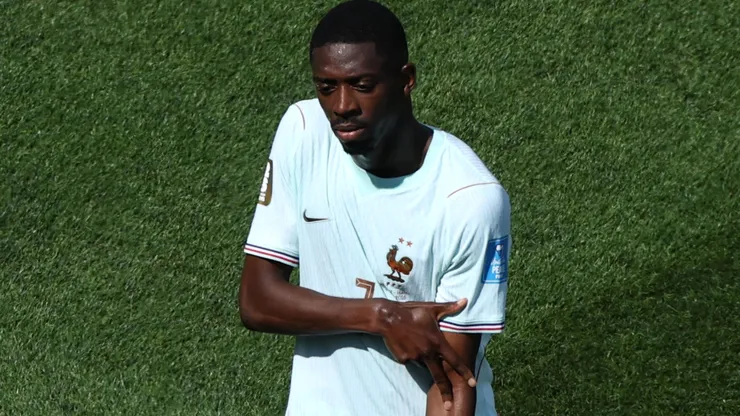 Dembélé scored a hat trick in the first half