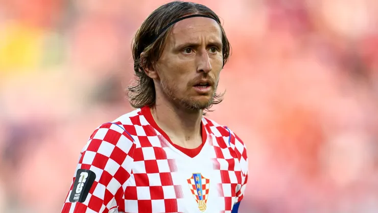 Luka Modric #10 of Croatia looks on during the FIFA World Cup 2026.