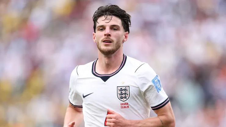 Declan Rice #4 of England.
