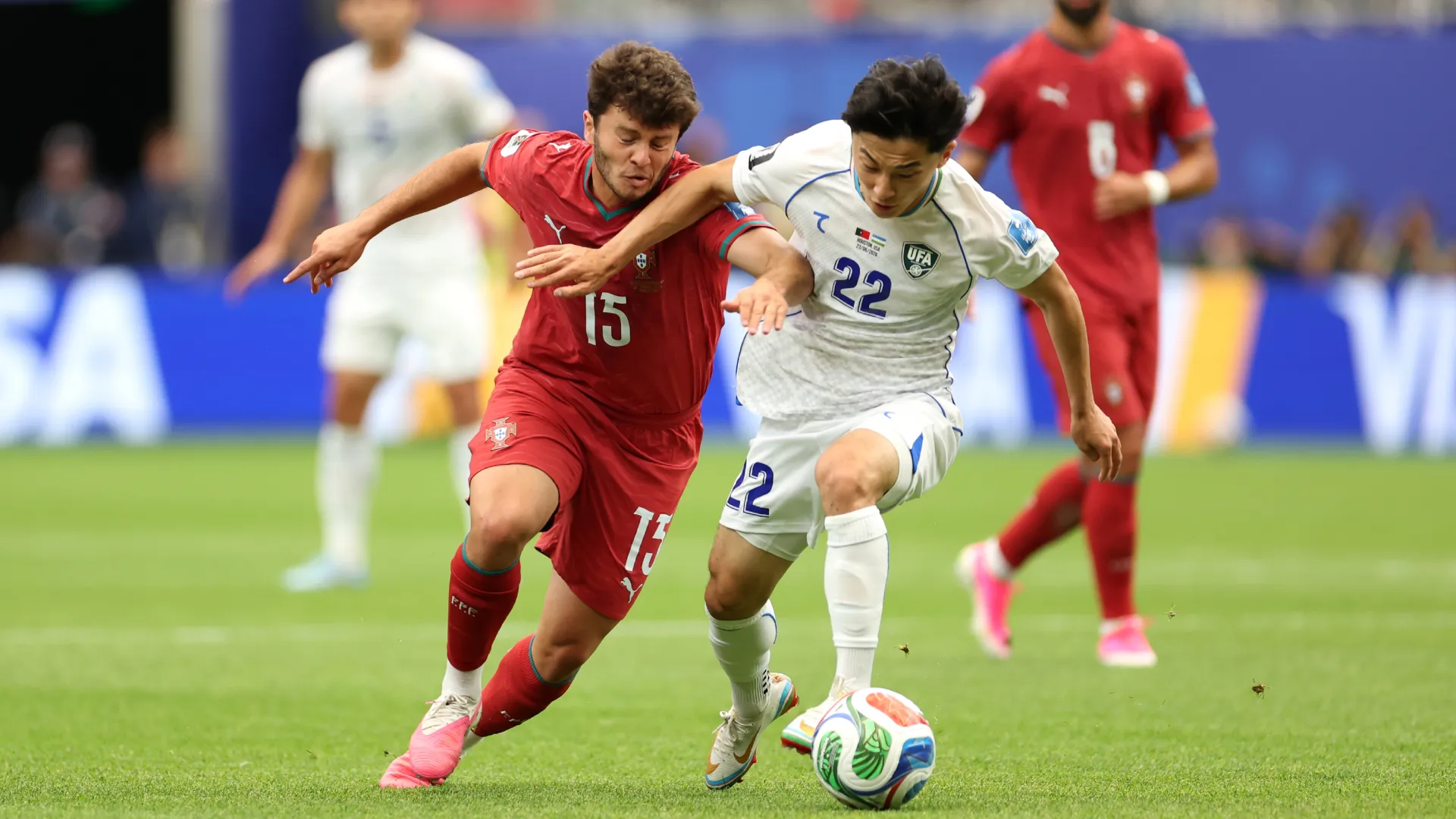 Joao Neves in action against Uzbekistan. (Getty Images)