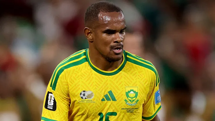 Iqraam Rayners #15 of South Africa during the FIFA World Cup 2026.