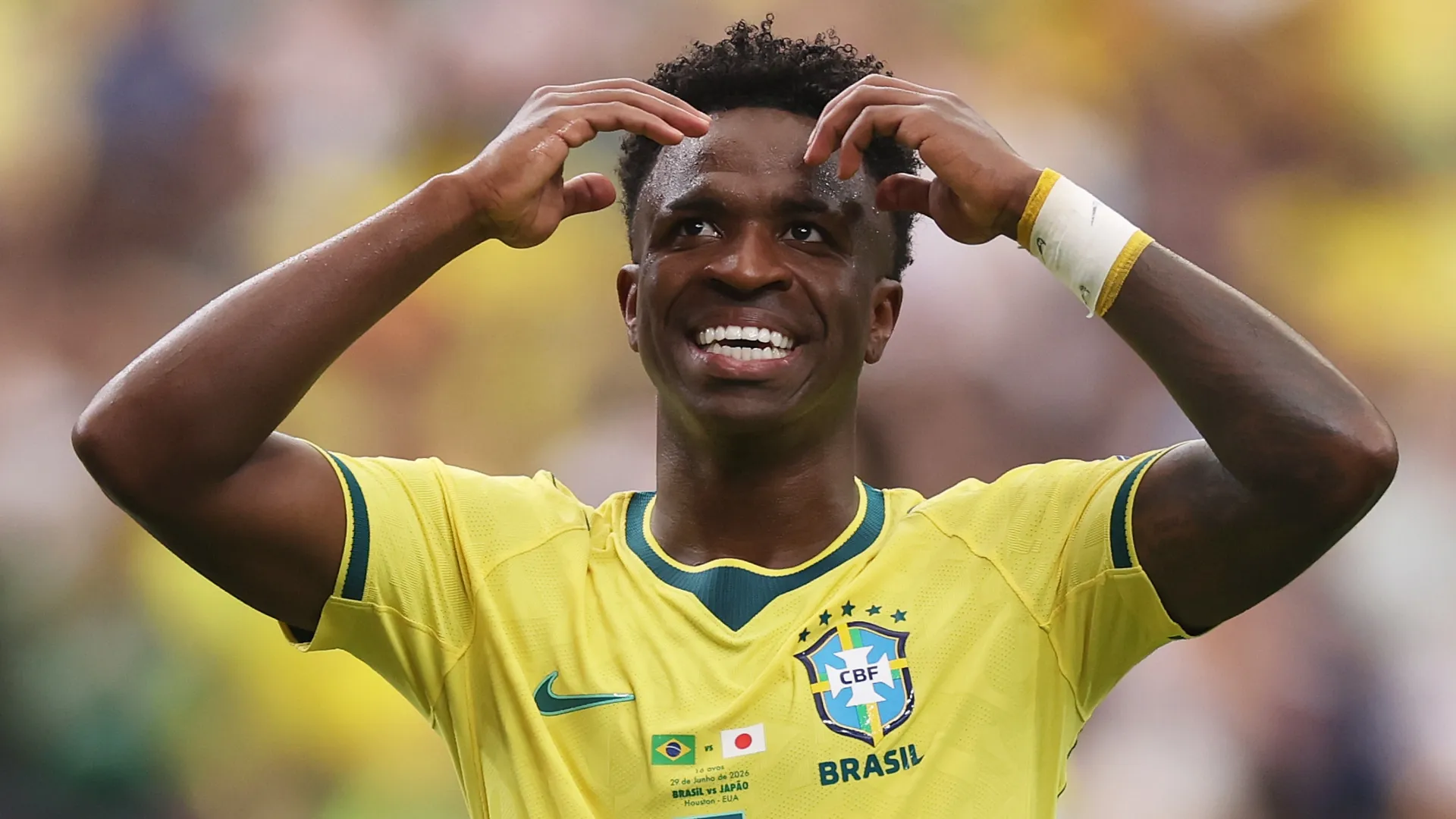 Vinicius Junior #7 of Brazil.