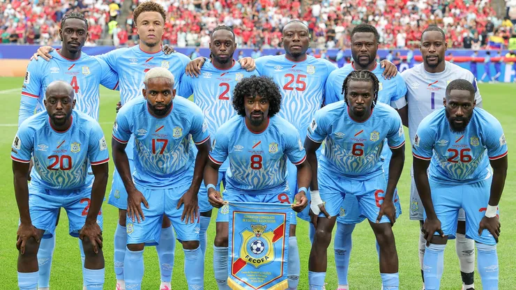 Congo DR players pose for a team photograph