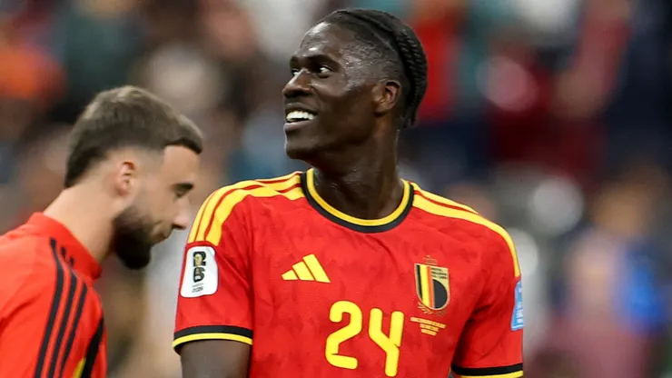 Amadou Onana #24 of Belgium looks on during the FIFA World Cup 2026.