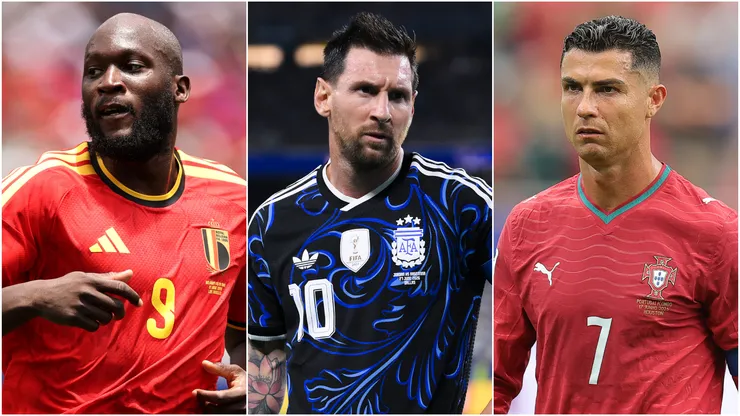 Romelu Lukaku, Lionel Messi and Cristiano Ronaldo.