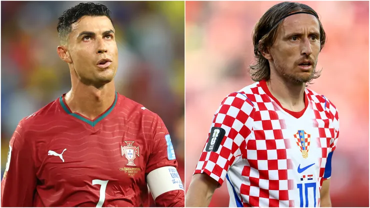 Cristiano Ronaldo (left) and Luka Modric (right)