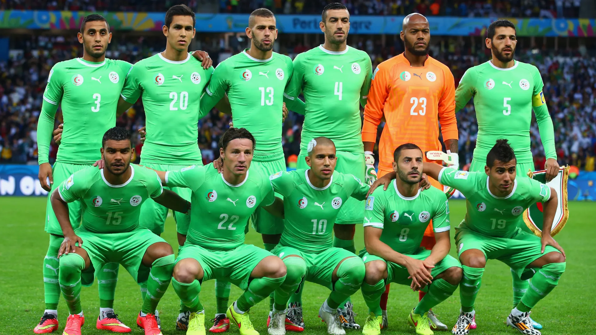 Algeria National Team during 2014 World Cup in Brazil. (Getty Images)