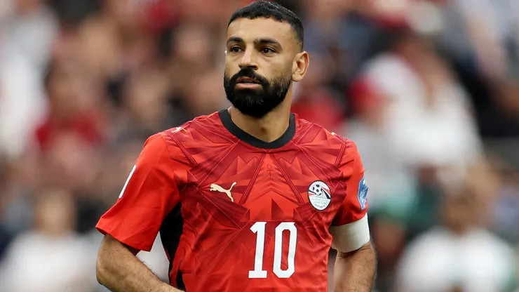 Mohamed Salah #10 of Egypt looks on
