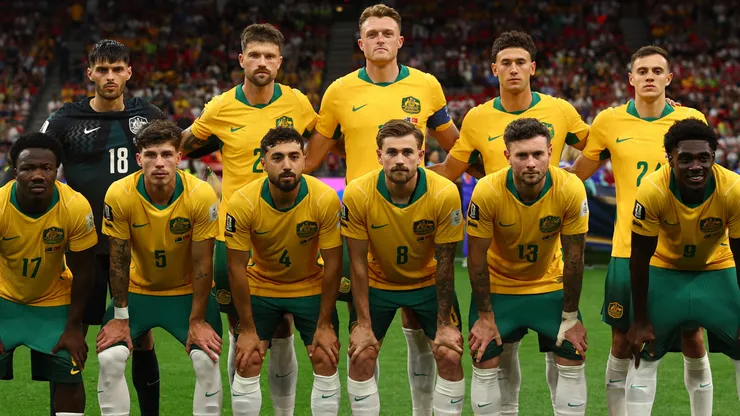 Players of Australia pose for a team photo