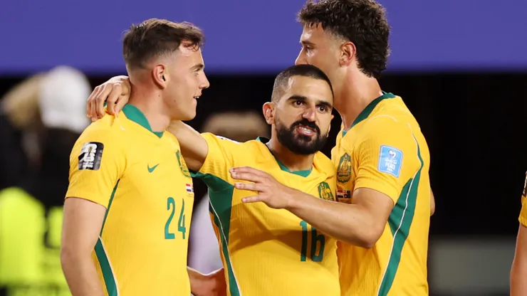 Australia players celebrate