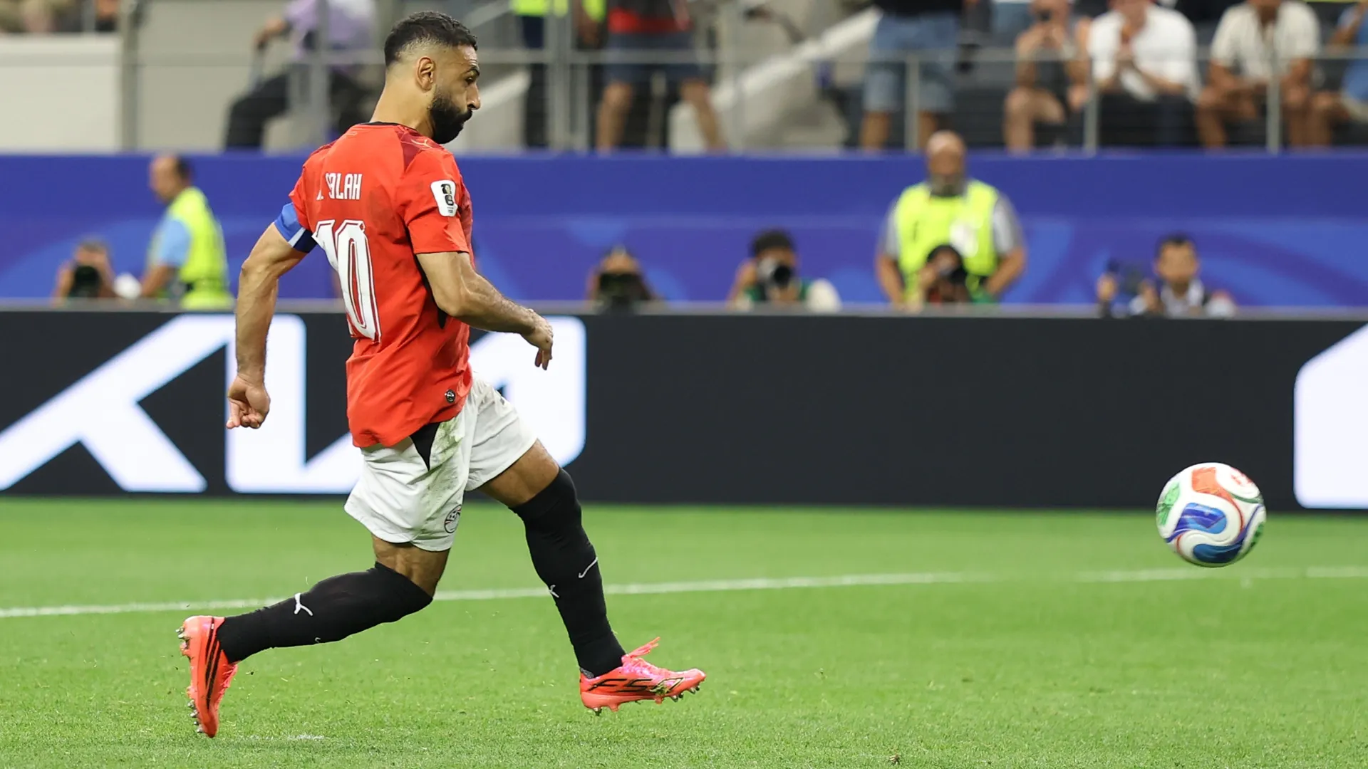 Salah chipped his penalty down the middle (Molly Darlington/Getty Images)