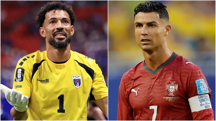 Vozinha (left) and Cristiano Ronaldo (right)