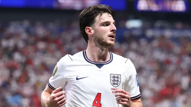 Declan Rice #4 of England.