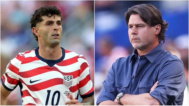 Christian Pulisic and Mauricio Pochettino, USA head coach.