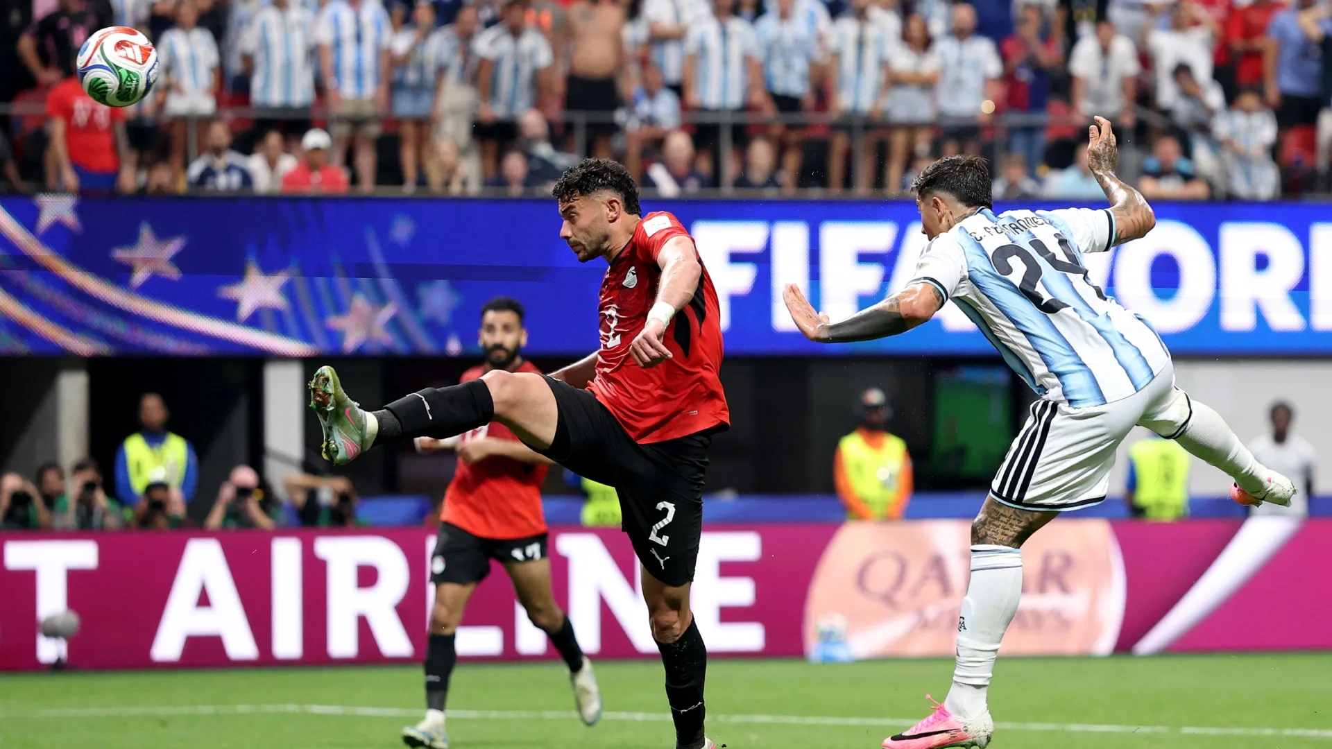 Enzo Fernández scored the third goal for Argentina (Justin Setterfield/Getty Images)