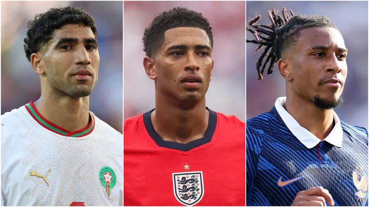 Achraf Hakimi, Jude Bellingham and Michael Olise.