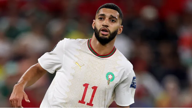 Ismael Saibari #11 of Morocco.