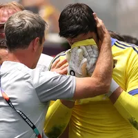 Video: Thibaut Courtois leaves Belgium vs Spain in tears after being forced off