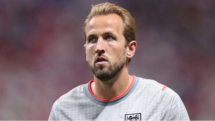 Harry Kane #9 of England.
