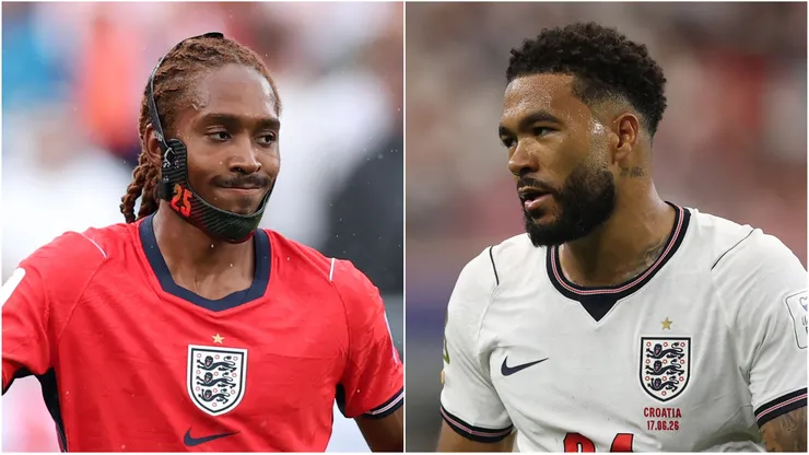 Djed Spence (L) and Reece James (R) of England.