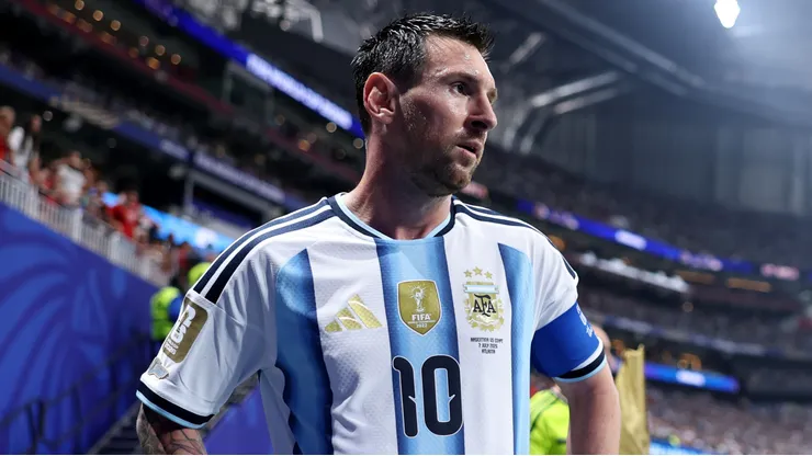 Lionel Messi #10 of Argentina.