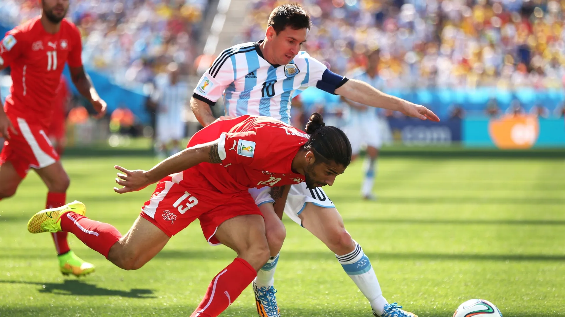Lionel Messi and Ricardo Rodriguez will meet again in an Argentina-Switzerland game after 2014.