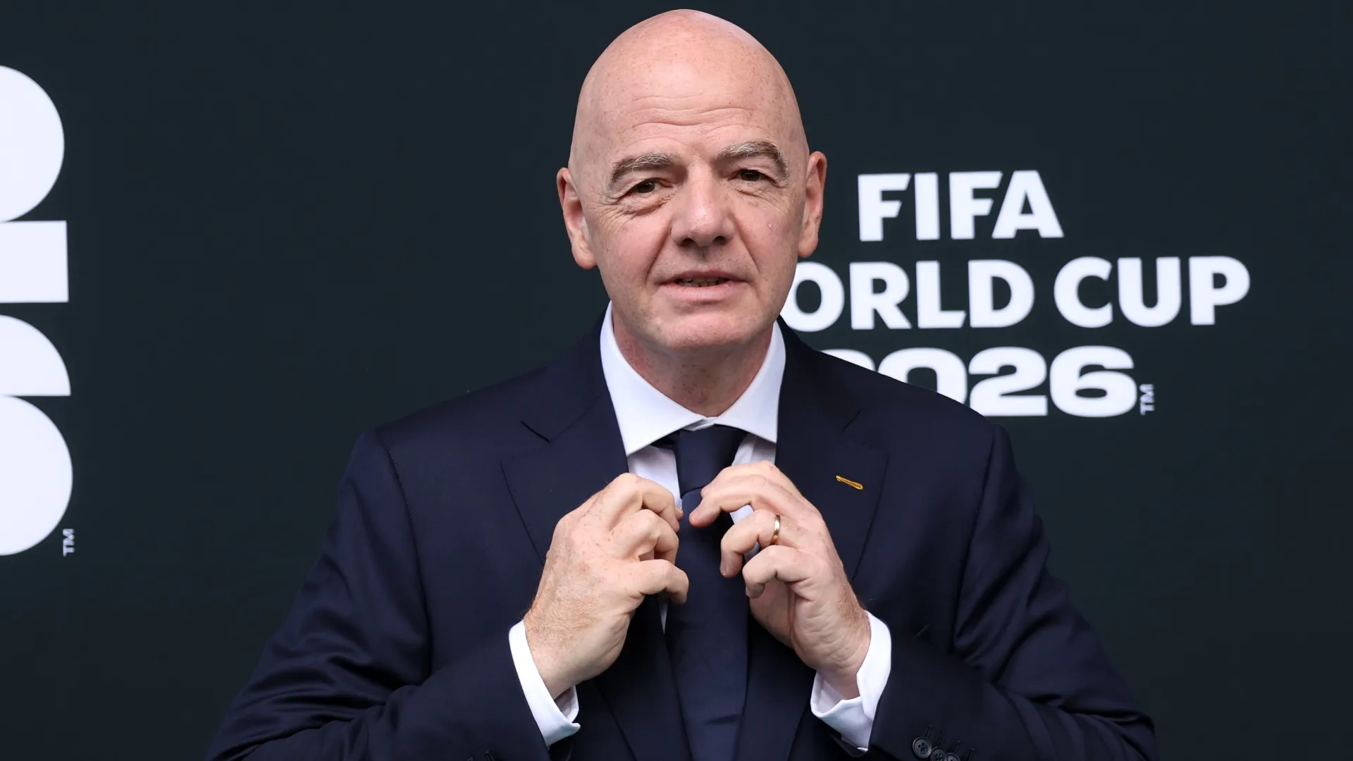 FIFA President Gianni Infantino arrives before the FIFA World Cup 2026 Group A match.