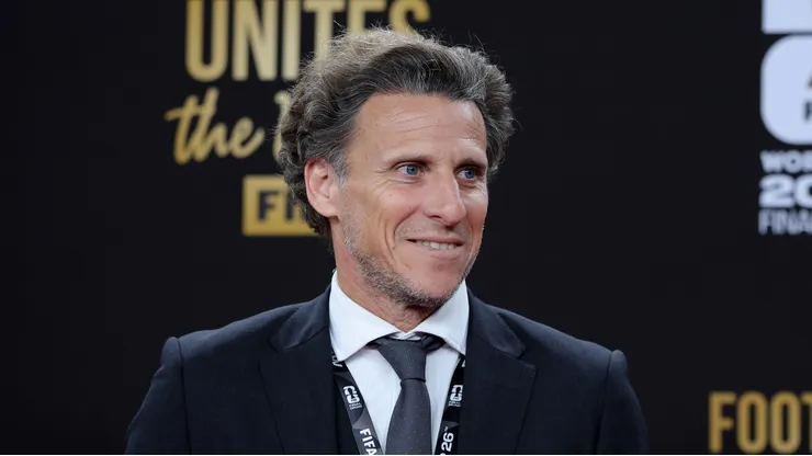 Diego Forlan on the red carpet prior to the FIFA World Cup 2026 Official Draw.