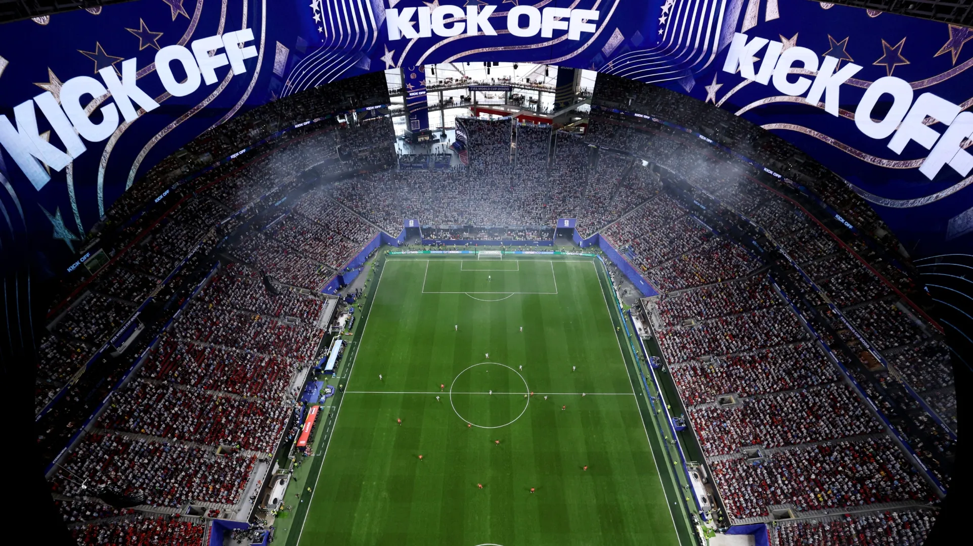A general view of Atlanta Stadium, the venue for the England vs. Argentina clash
