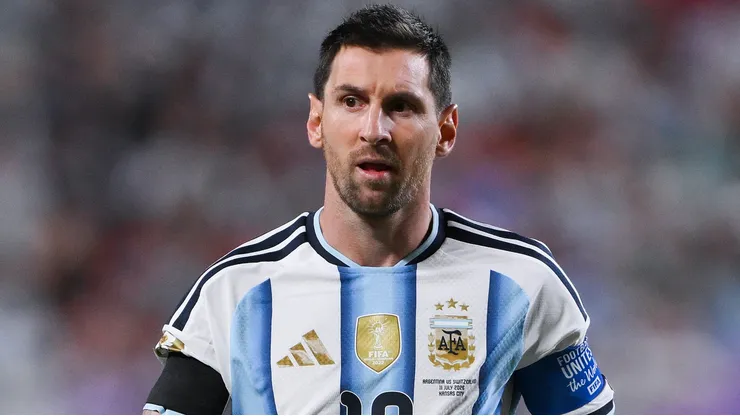 Lionel Messi #10 of Argentina.