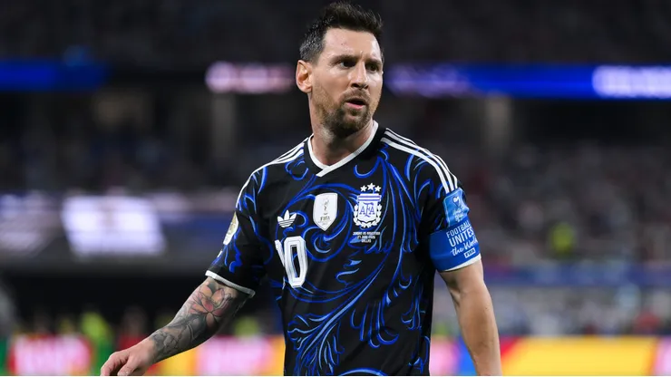 Lionel Messi #10 of Argentina.