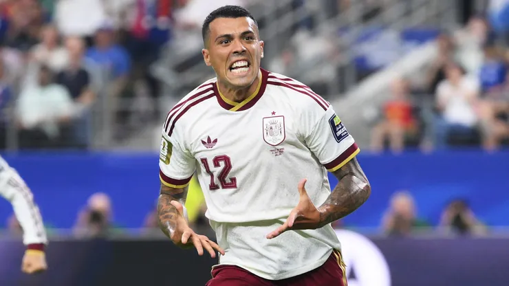 Pedro Porro celebrates a goal for Spain vs France.