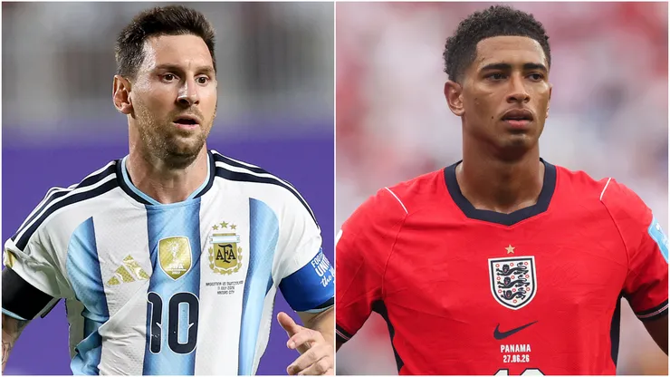 Lionel Messi (left) and Jude Bellingham (right)