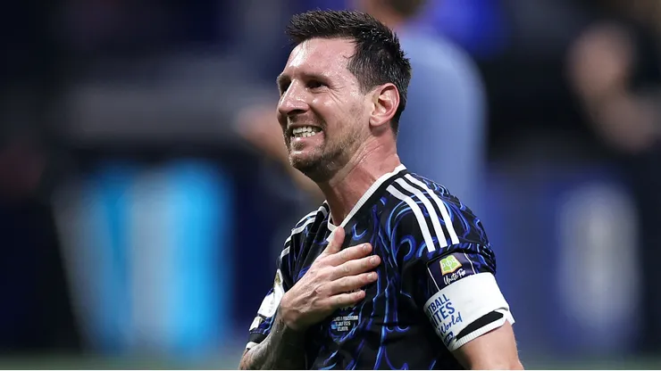 Lionel Messi #10 of Argentina.